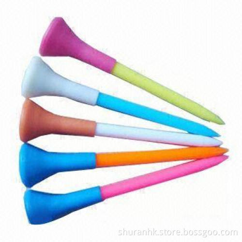 Plastic Golf Tee with Rubber Top